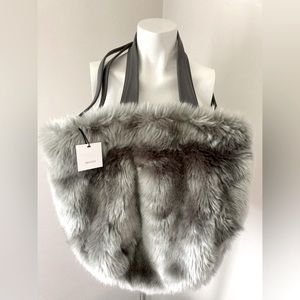 NWT Imogen Large Faux Fur Bag